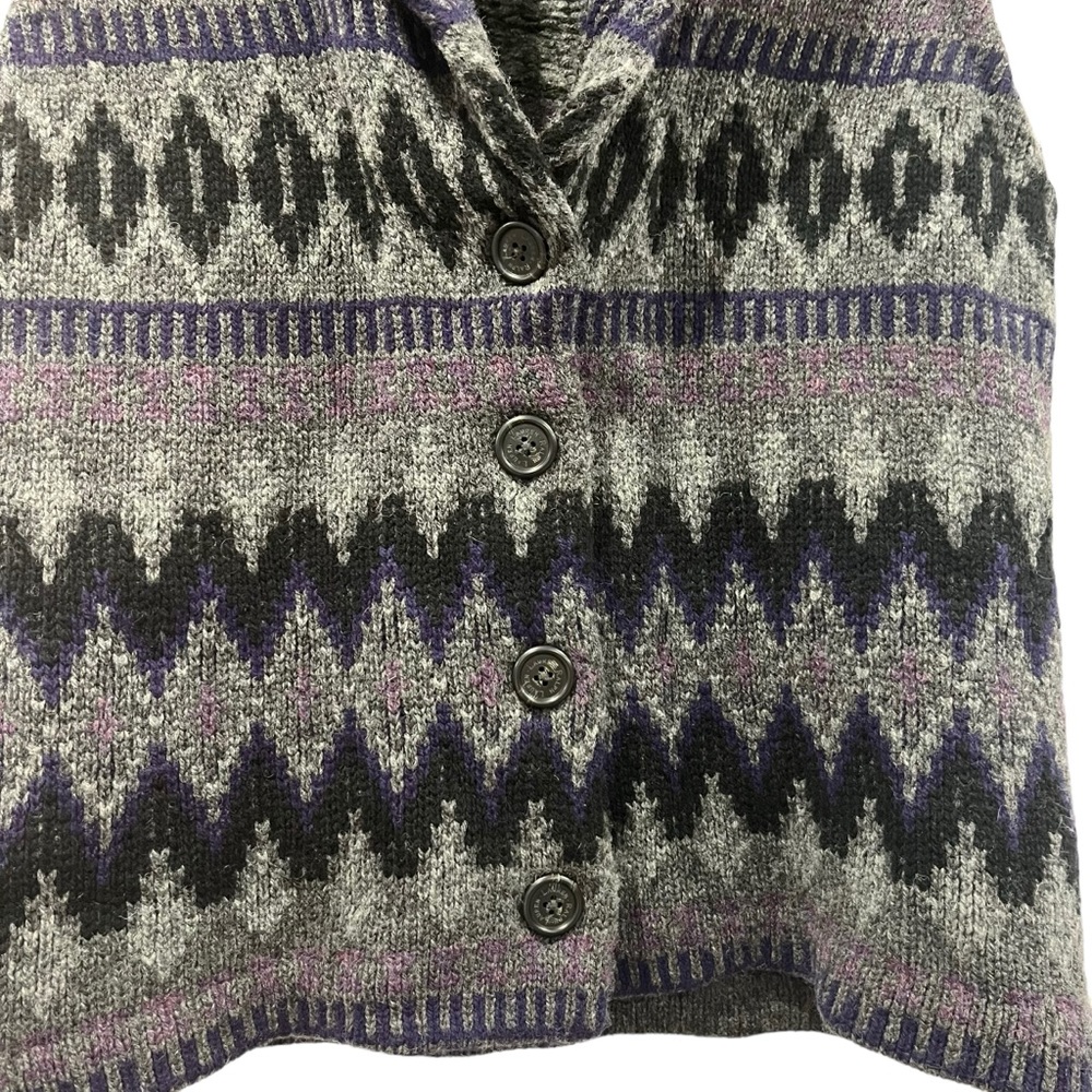 Lauren Ralph Lauren Women’s Lambswool Sweater Vest Shawl Collar Southwes… - Picture 8 of 15
